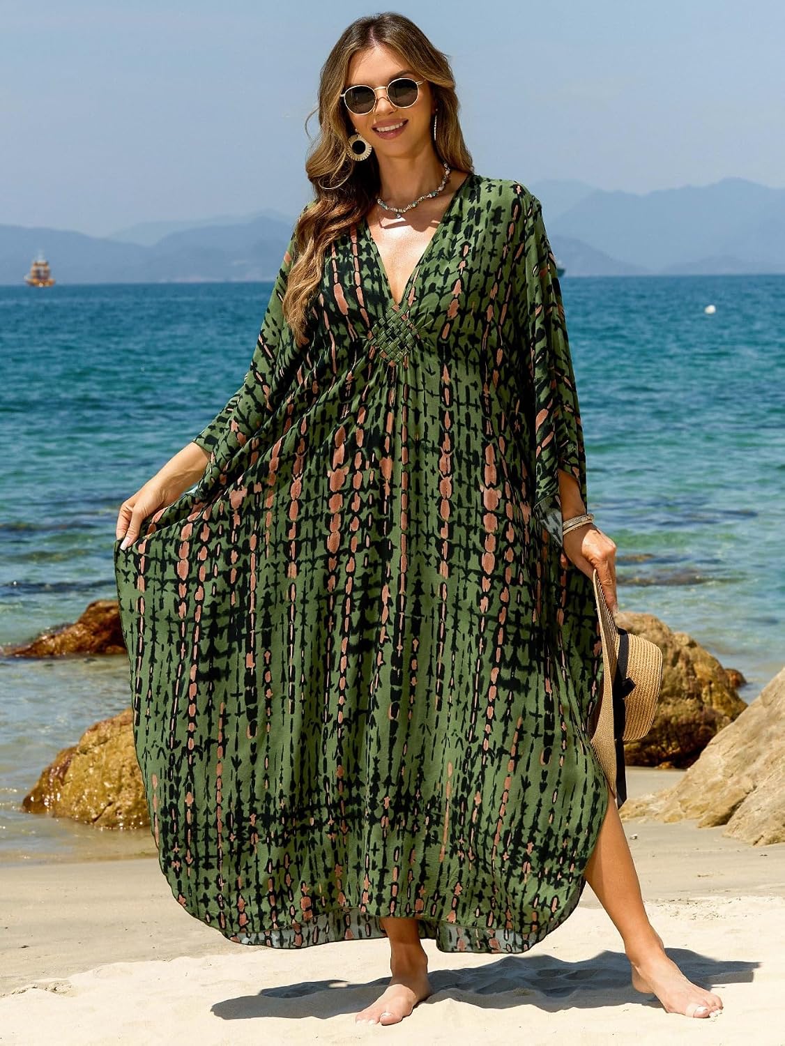 Detalle de Kaftan Beach Dress 57 in bust coverage
