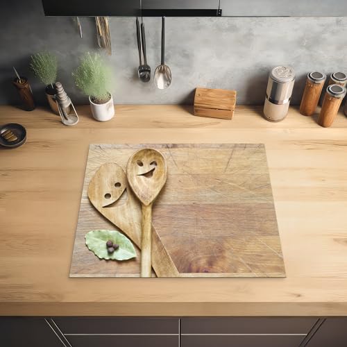 Detalle de KitchenYeah Protection Plaque Induction – Protège et Déco pour Plaque Vitrocéramique 60x52 cm
