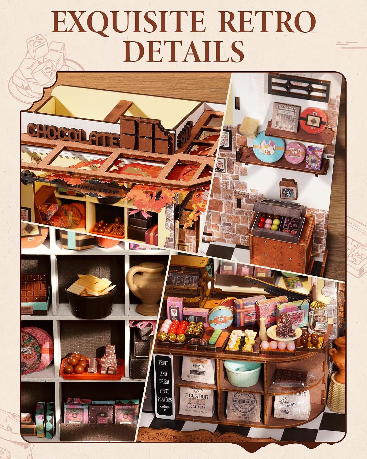 Thumbnail 2 de ROBOTIME Kit Casa delle Bambole in Miniatura Henry’s Chocolate