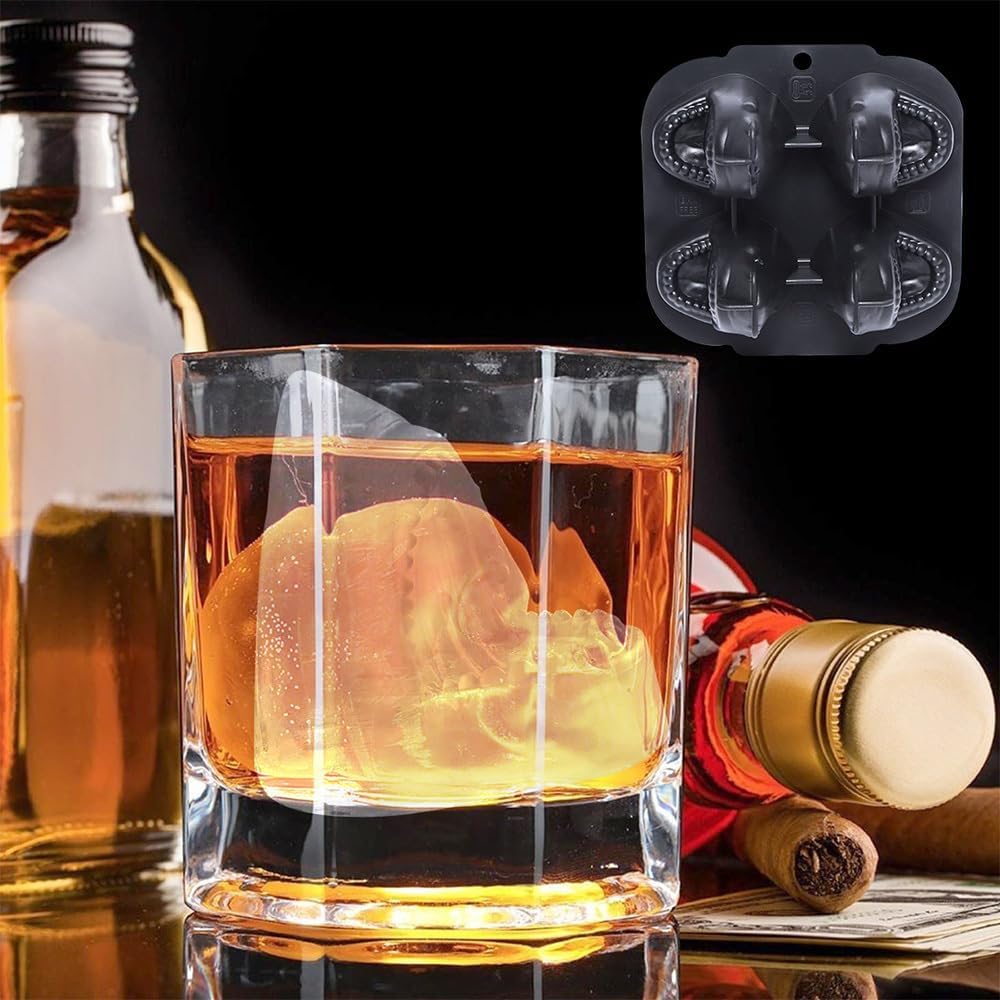 Detalle 2 de Ice Cube Mold: Sharks & Penguins Freezer Mould with Lid – Silicone Fun for Drinks