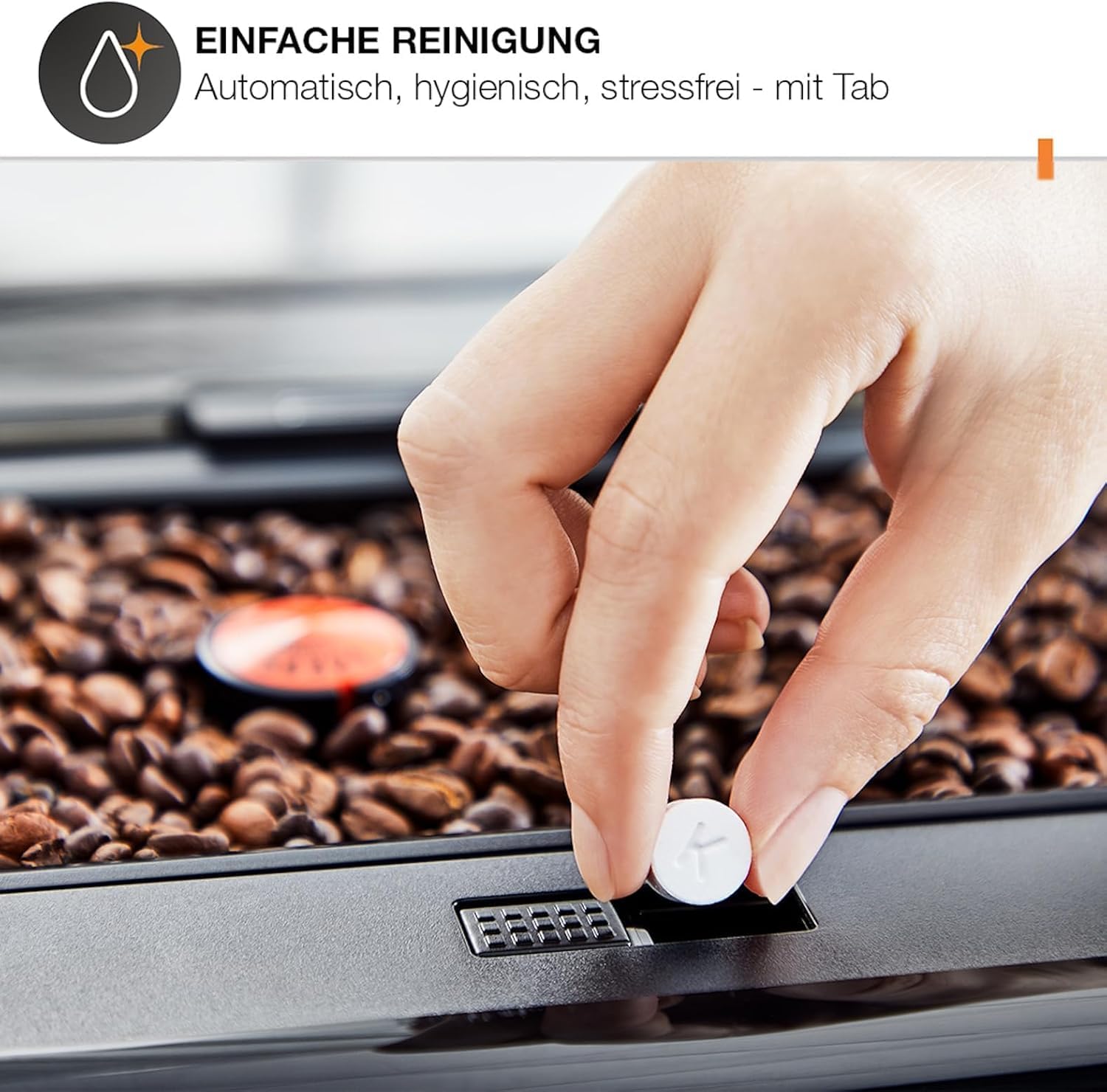 Thumbnail 4 de KRUPS Evidence One Kaffeevollautomat EA895N10 (One-Touch-Cappuccino) mit Milchschlauch und 12 Heißgetränken