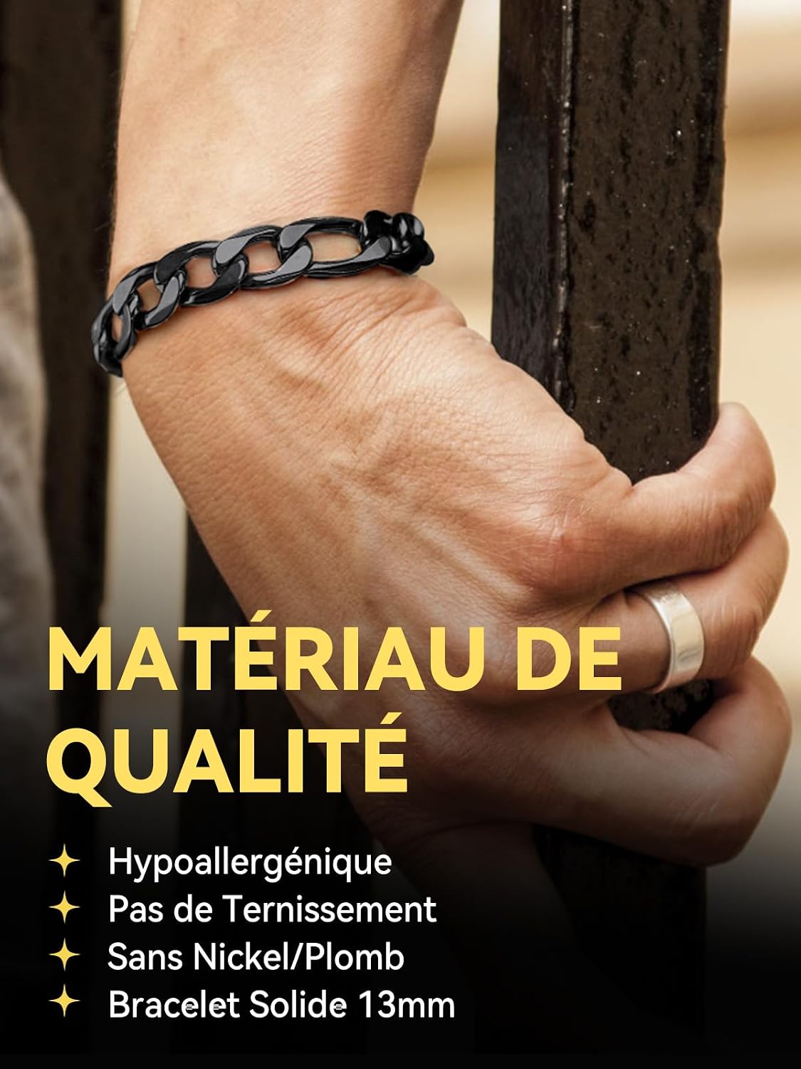 Detalle 2 de ChainsHouse Gourmette Figaro 19 cm Argenté