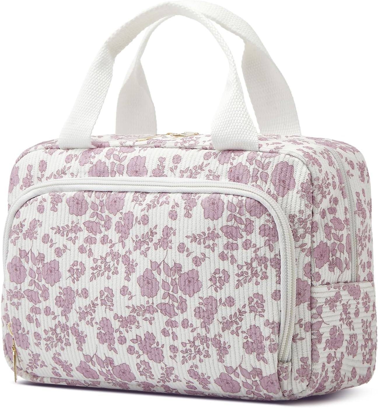 Thumbnail 6 de Funtlend Corduroy Toiletry Bag for Women & Girls (Medium)