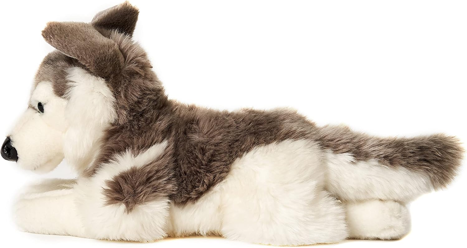 Detalle de Uni-Toys HT-30411 leżący husky – pluszowa przytulanka 40 cm