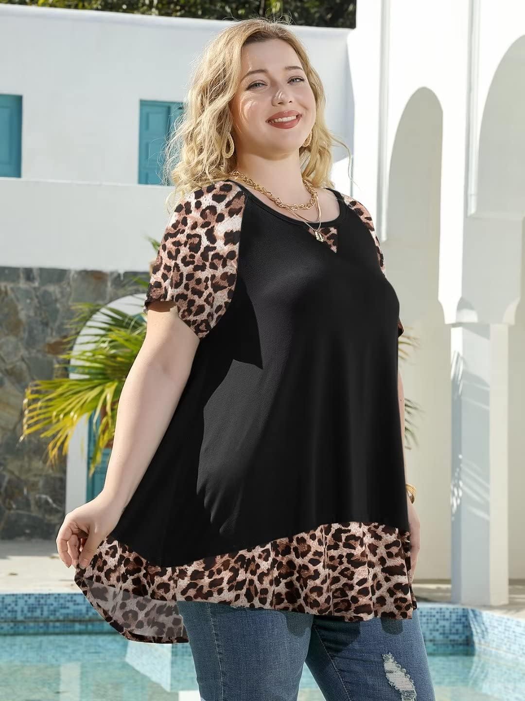 Thumbnail 1 de LARACE Plus-Size Tunic Top in 95% Rayon