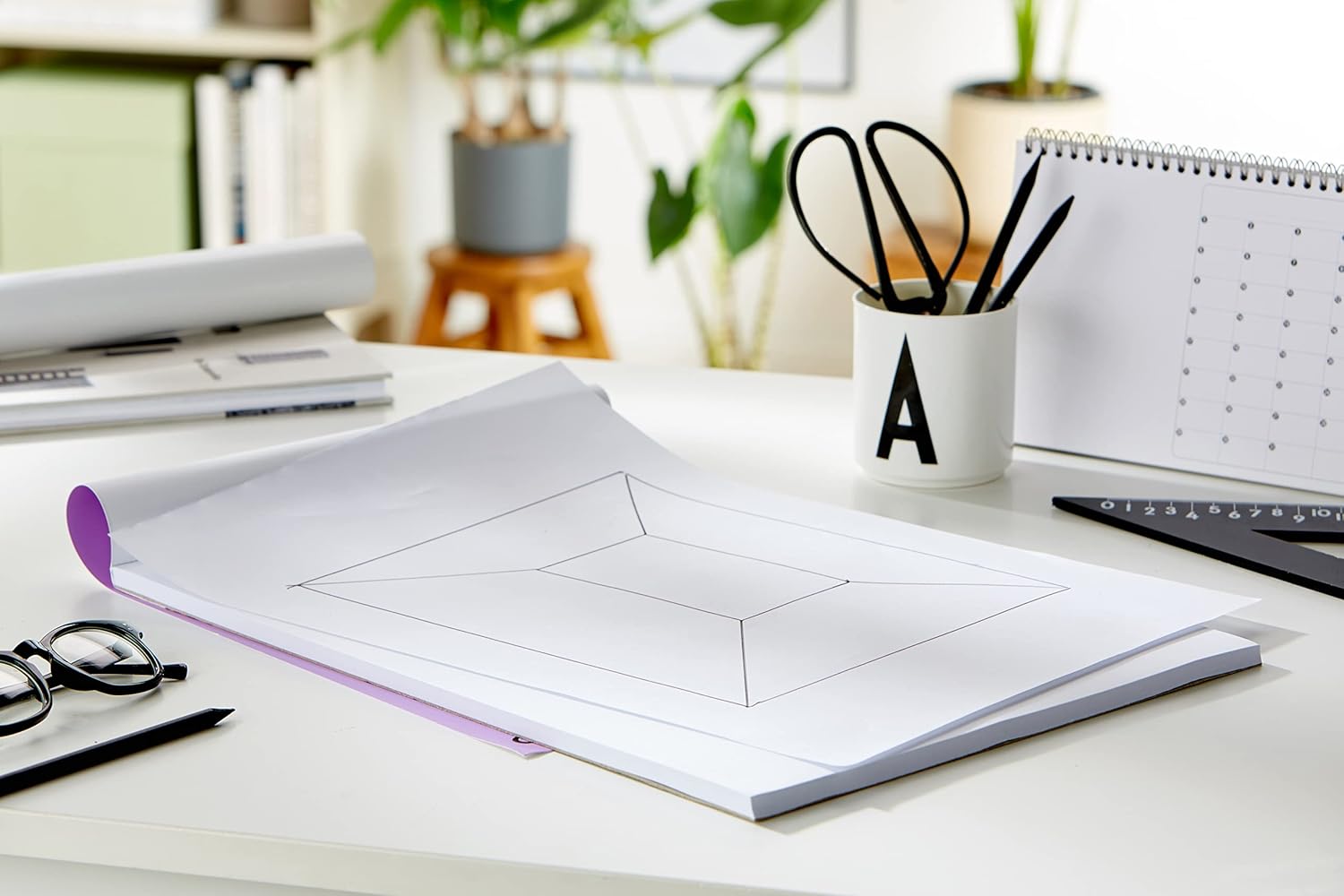 Thumbnail 3 de CANSON XL Marker Bloc 100 feuilles A3 70 g/m² – papier blanc semi-transparent, sans transparence des encres