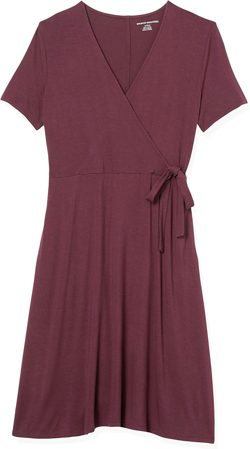 Thumbnail 3 de Amazon Essentials Women’s Short-Sleeved Polka Dot Faux-Wrap Dress