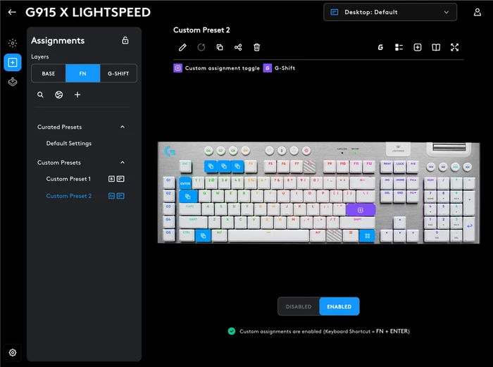 Thumbnail 9 de Logitech G915 X Lightspeed Wireless Gaming-Tastatur Weiß Qwertz
