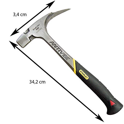 Detalle 2 de STANLEY FATMAX Martillo Antivibe 600g con Mango Dynagrip 🛠