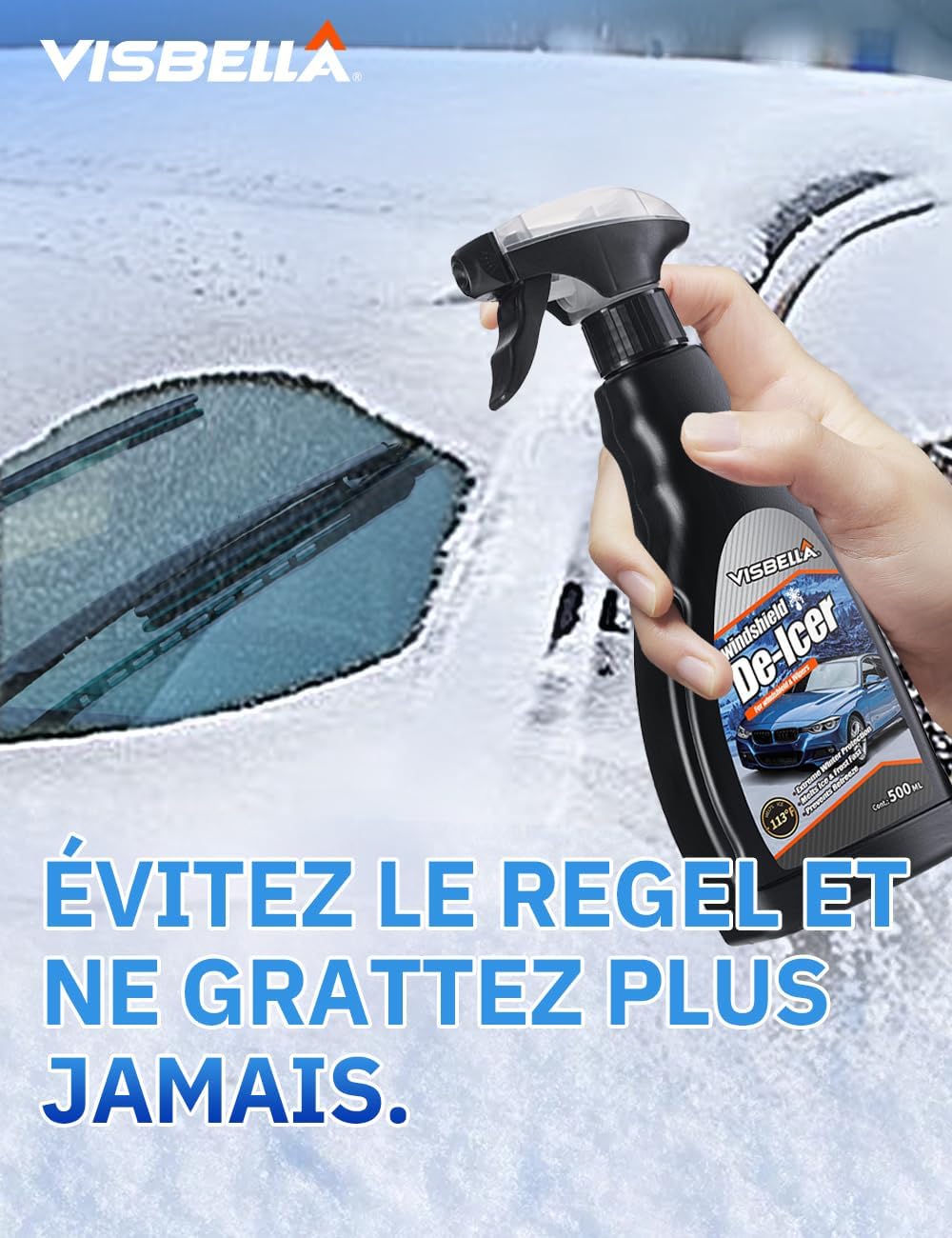 Thumbnail 4 de Visbella Dégivrant pare-brise et essuie-glace, gel et glace fondu 500 ml