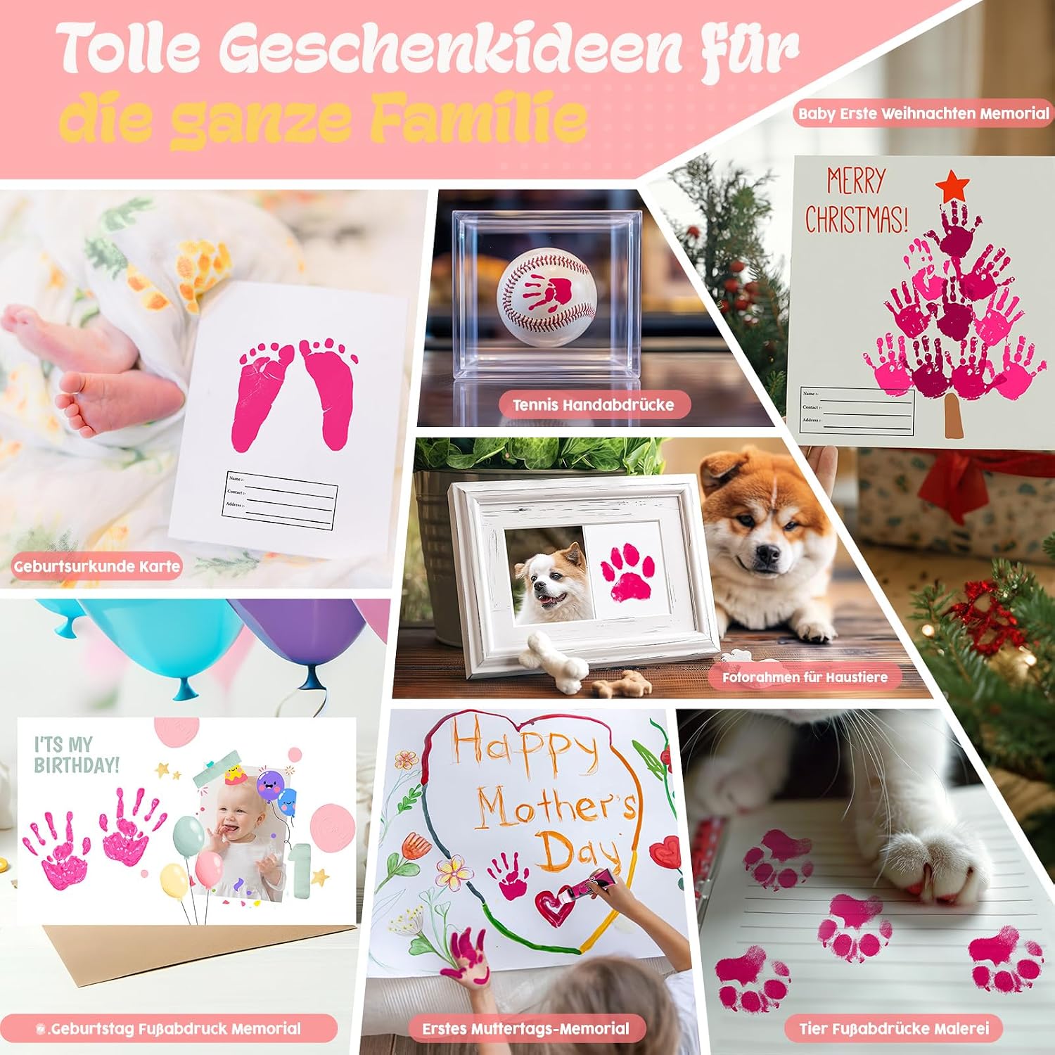 Thumbnail 5 de Taricor Baby Fußabdruck Farbe Rosa 75ml