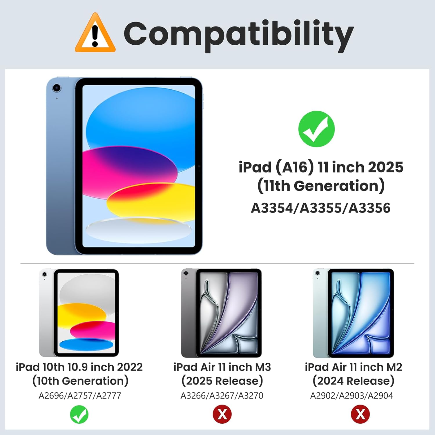 Thumbnail 1 de MoKo Cover per iPad (A16) 11ª Gen 2025 / iPad 10ª Gen 2022 – Custodia protettiva con retro trasparente in PC, nero