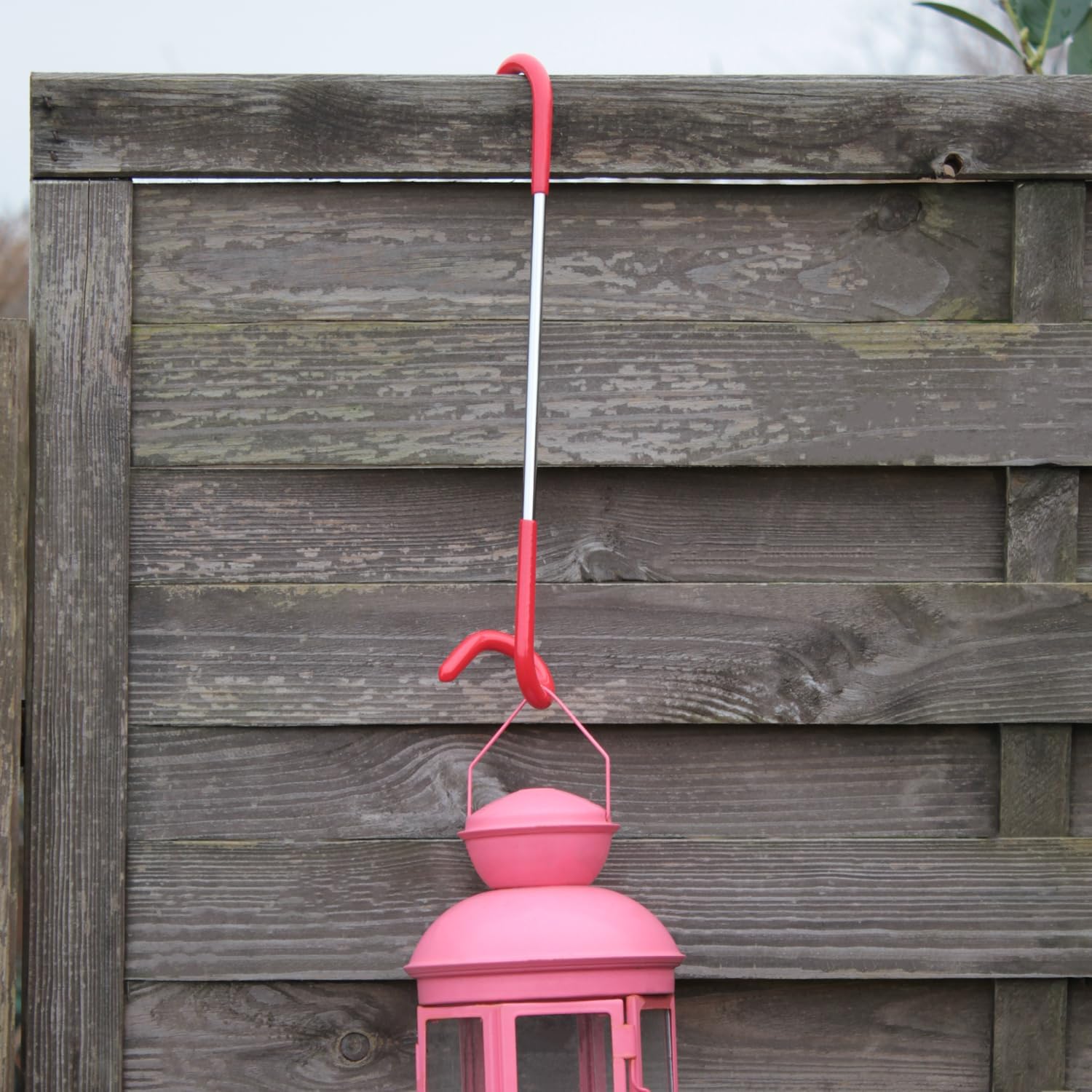 Detalle de com-four 2X Porta Lanterna per Campeggio e Giardino – Gancio multifunzione per lanterne, pali della tenda e sospensioni
