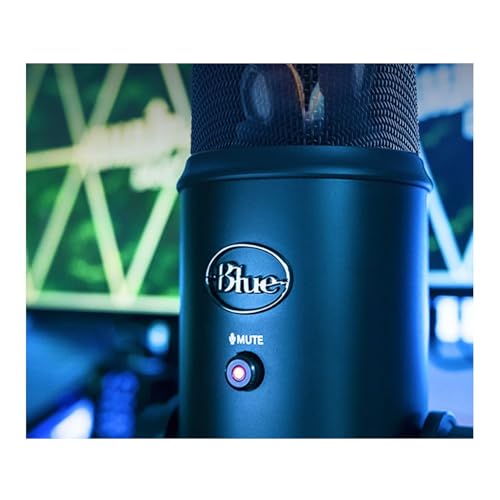 Thumbnail 1 de Logitech Creators Blue Yeti USB Microphone for PC & Mac (Blackout) with Blue VO!CE, 4 Pickup Patterns