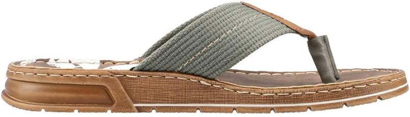 Detalle 2 de Rieker 21280-54 Herren Zehentrenner Textil/Synthetik grün – komfortabel und flexibel