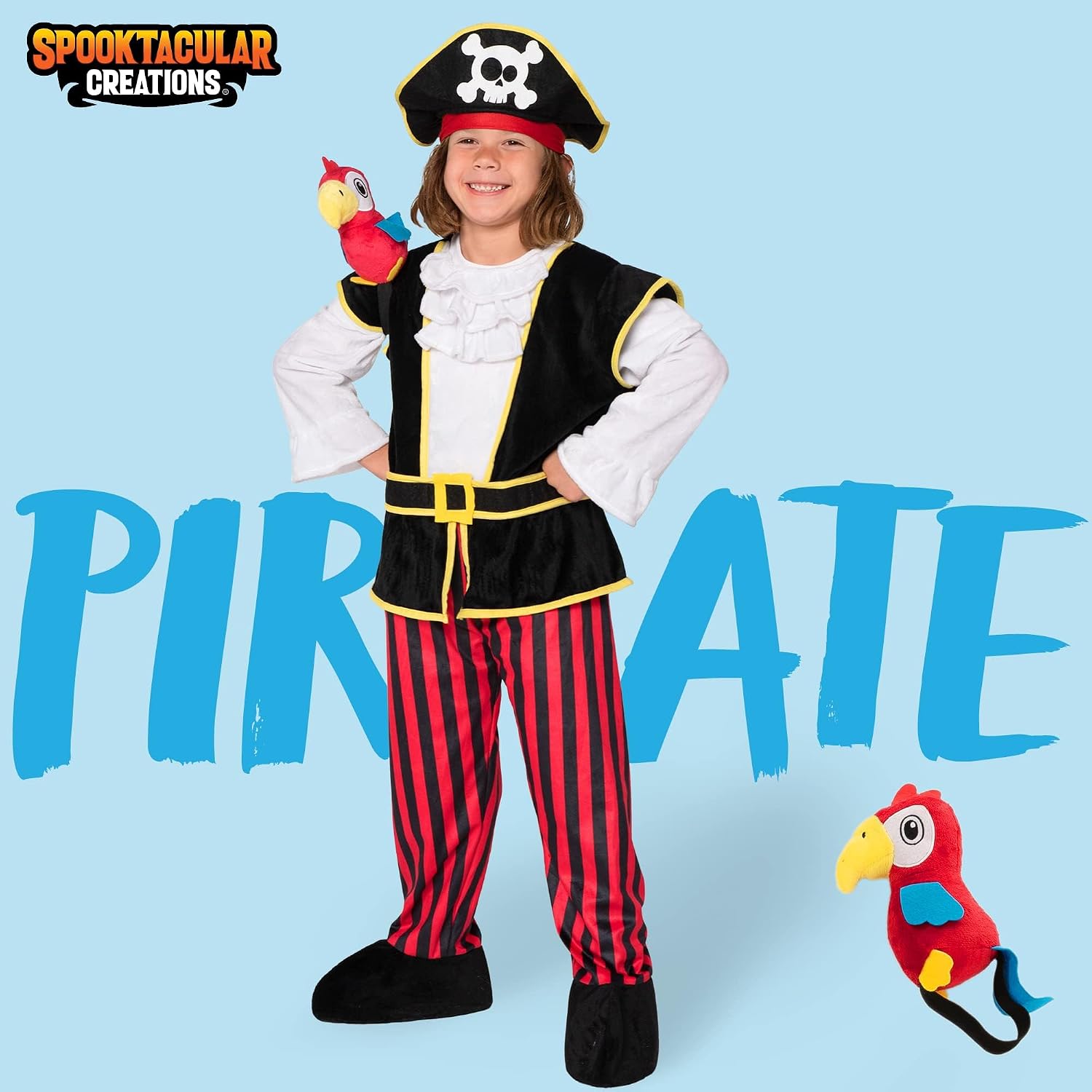 Detalle 2 de Spooktacular Creations Piratenkostüm 6–12 Monate 🎭