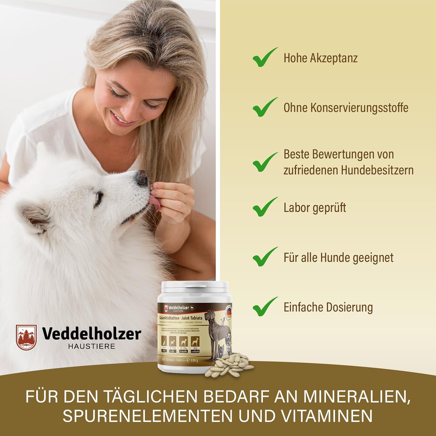 Thumbnail 5 de Veddelholzer Gelenktabletten für Hunde 125 Kapseln
