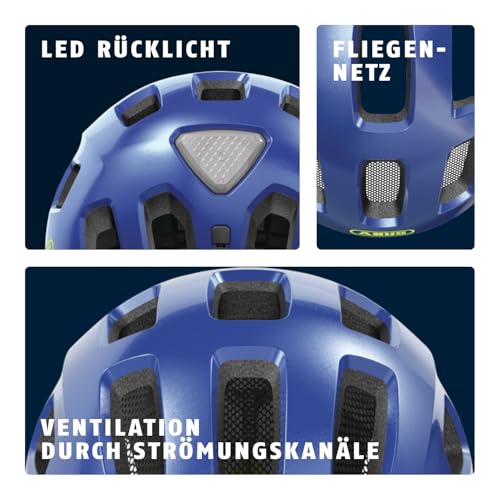 Detalle de ABUS Youn-I 2.0 Fahrradhelm, Blau (Funkeln), Größe S