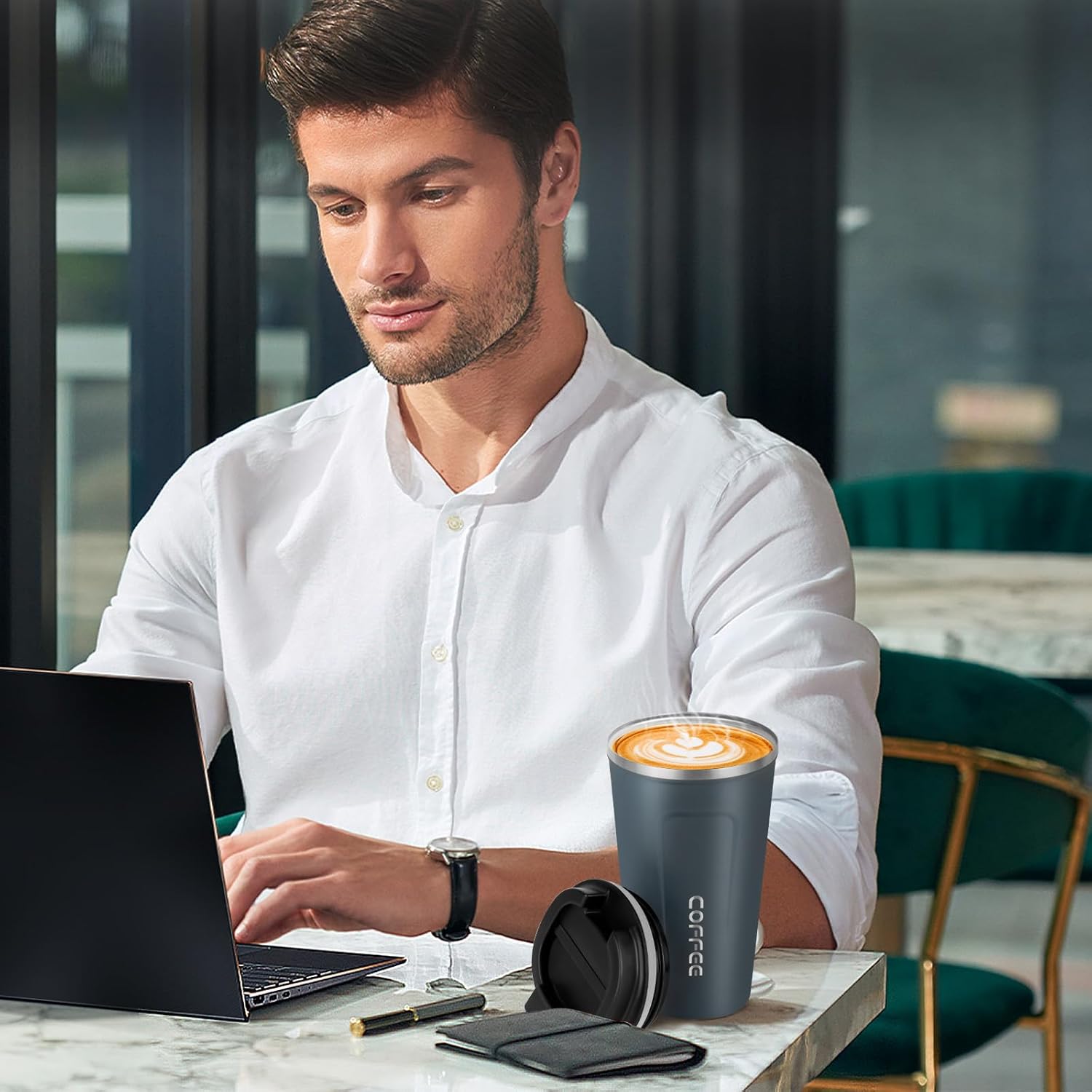 Thumbnail 6 de Goodatech Taza Térmica de Acero Inoxidable 18oz