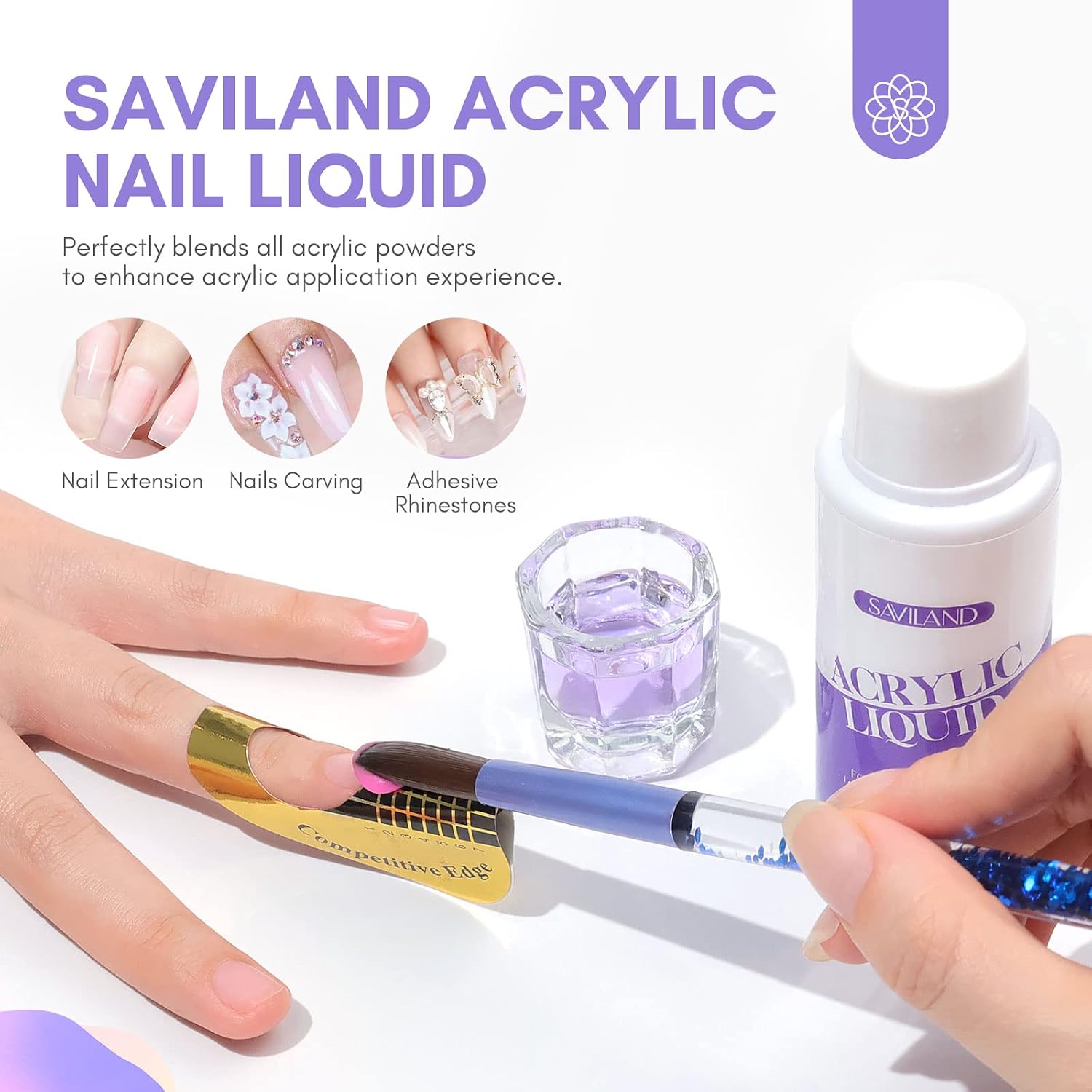 Detalle 2 de Saviland Acryl Liquid 120 ml MMA-Frei