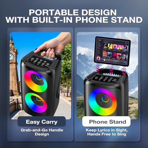 Thumbnail 8 de Dislocati Karaoke Machine 2 with 2 Wireless Microphones — 20W Bluetooth Speaker