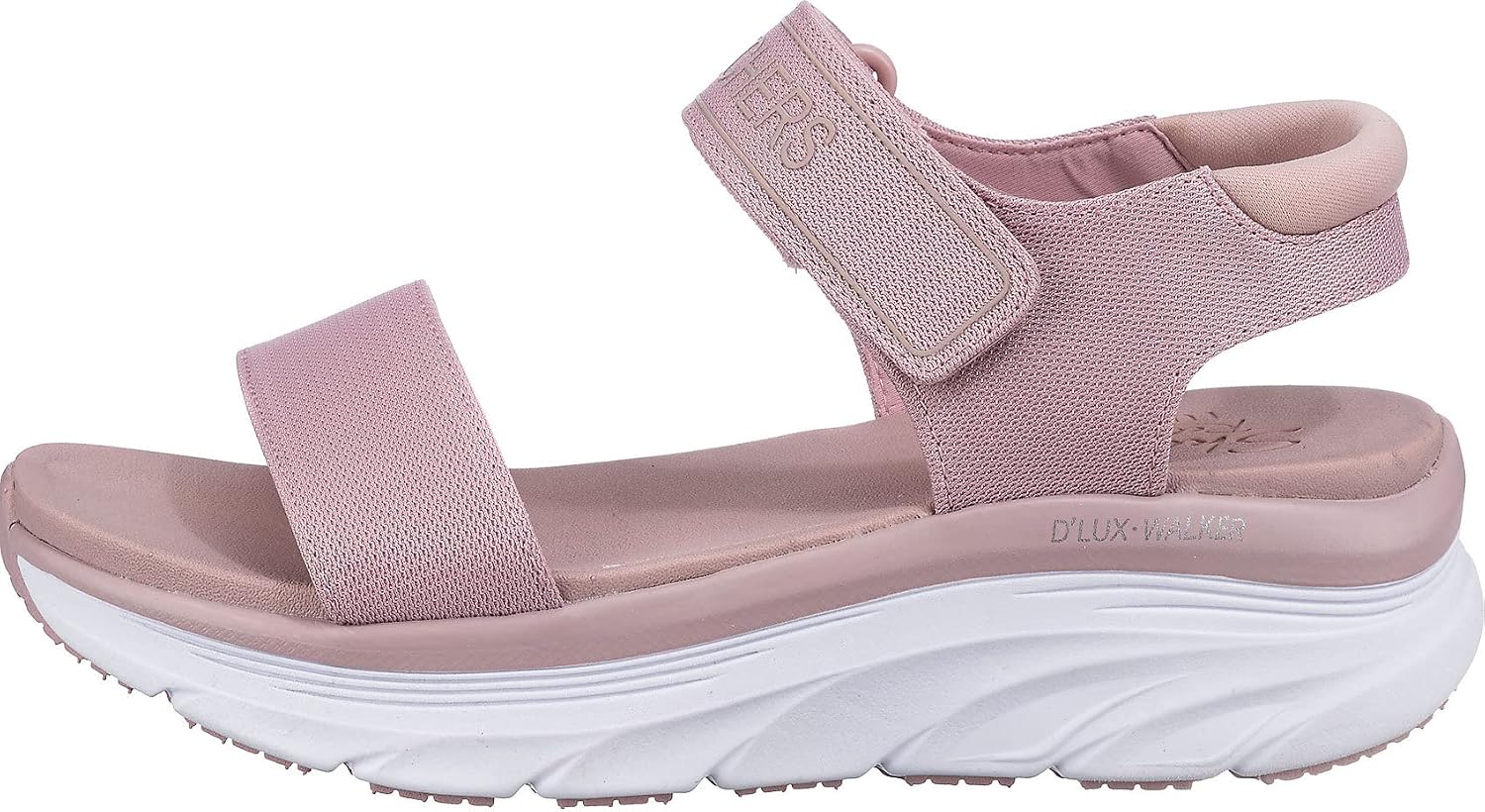 Detalle de Skechers D'LUX WALKER NEW BLOCK: sandalias deportivas para mujer, Blush Mesh (37 EU)