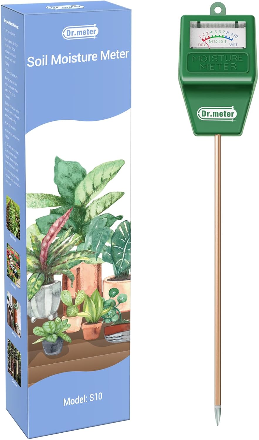 Dr.meter 27CM Hygromètre pour plantes 27 cm