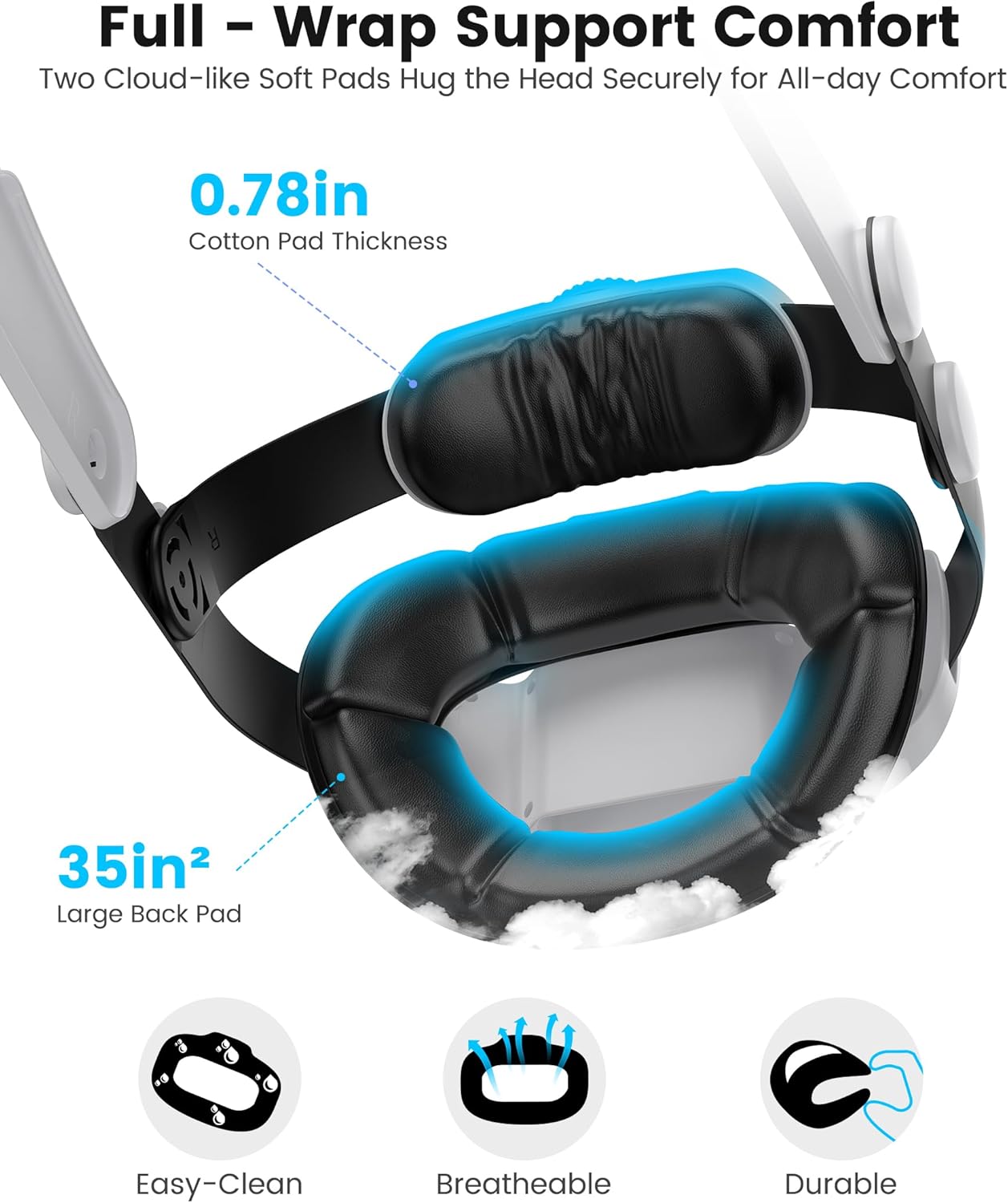 Thumbnail 1 de Kawaye Head Strap for Meta Quest 3S/Quest 2/Quest 3 with Elite Dual Dials