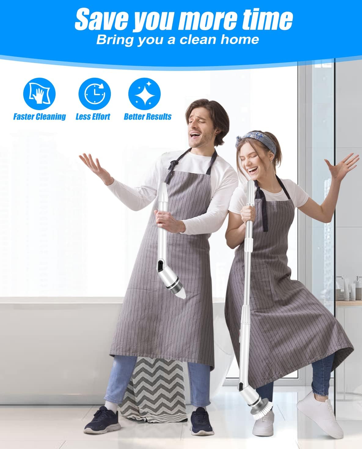 Detalle 2 de Electric Spin Scrubber 5 Heads