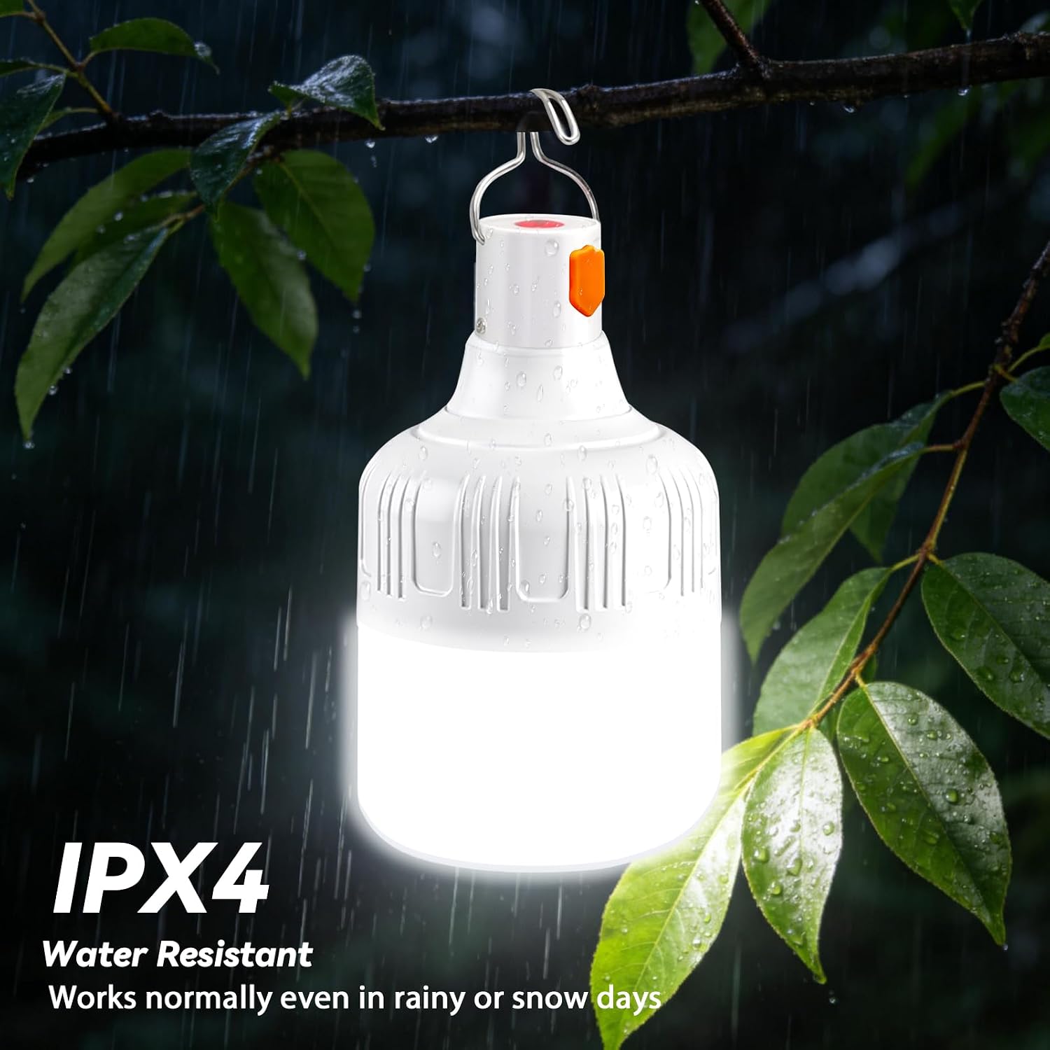 Detalle de BoloShine 2 Piezas Lámpara de Camping Recargable LED 500 lm con 3 Modos e Impermeable IPX4