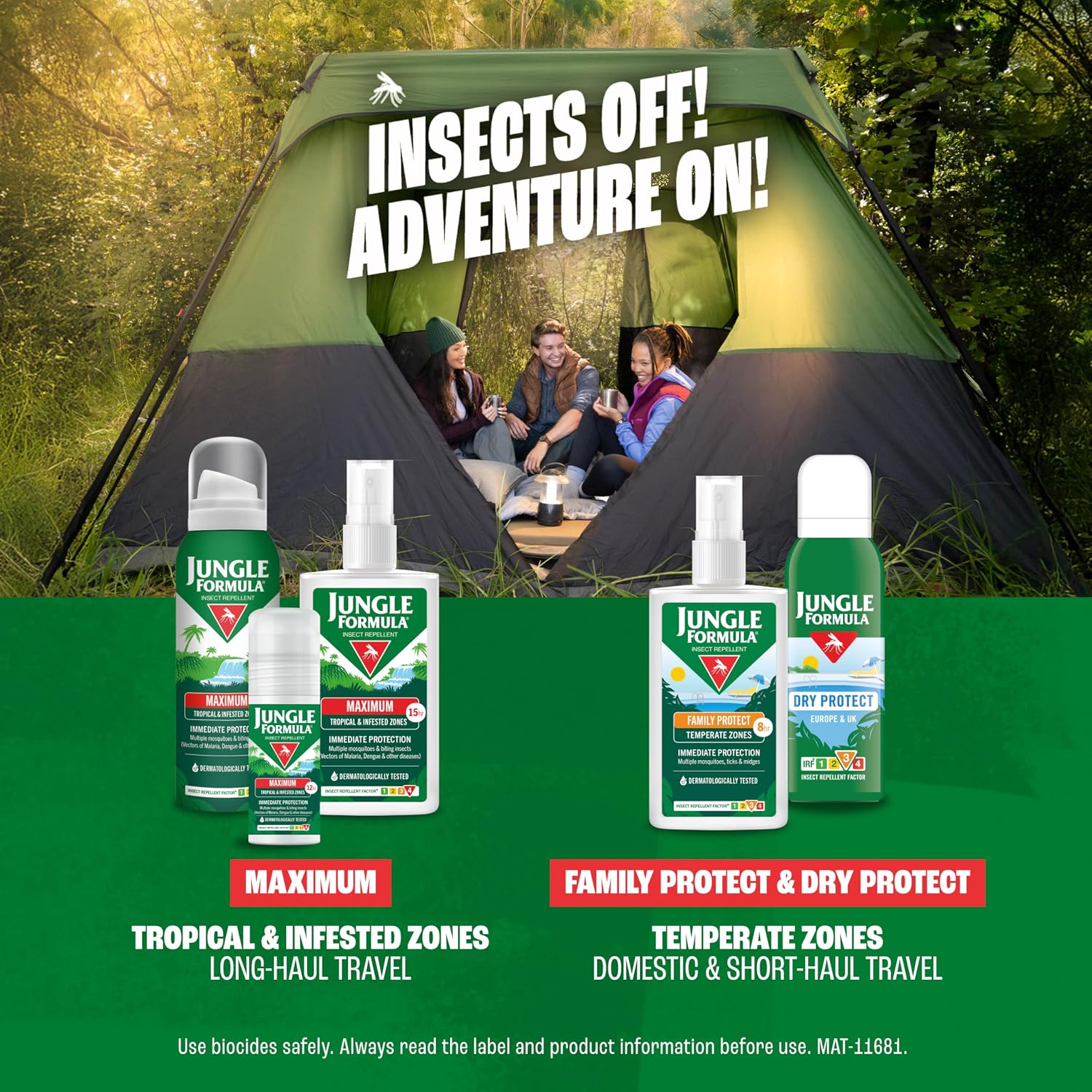 Thumbnail 6 de Jungle Formula Maximum 50% DEET Insect Repellent Aerosol 125ml