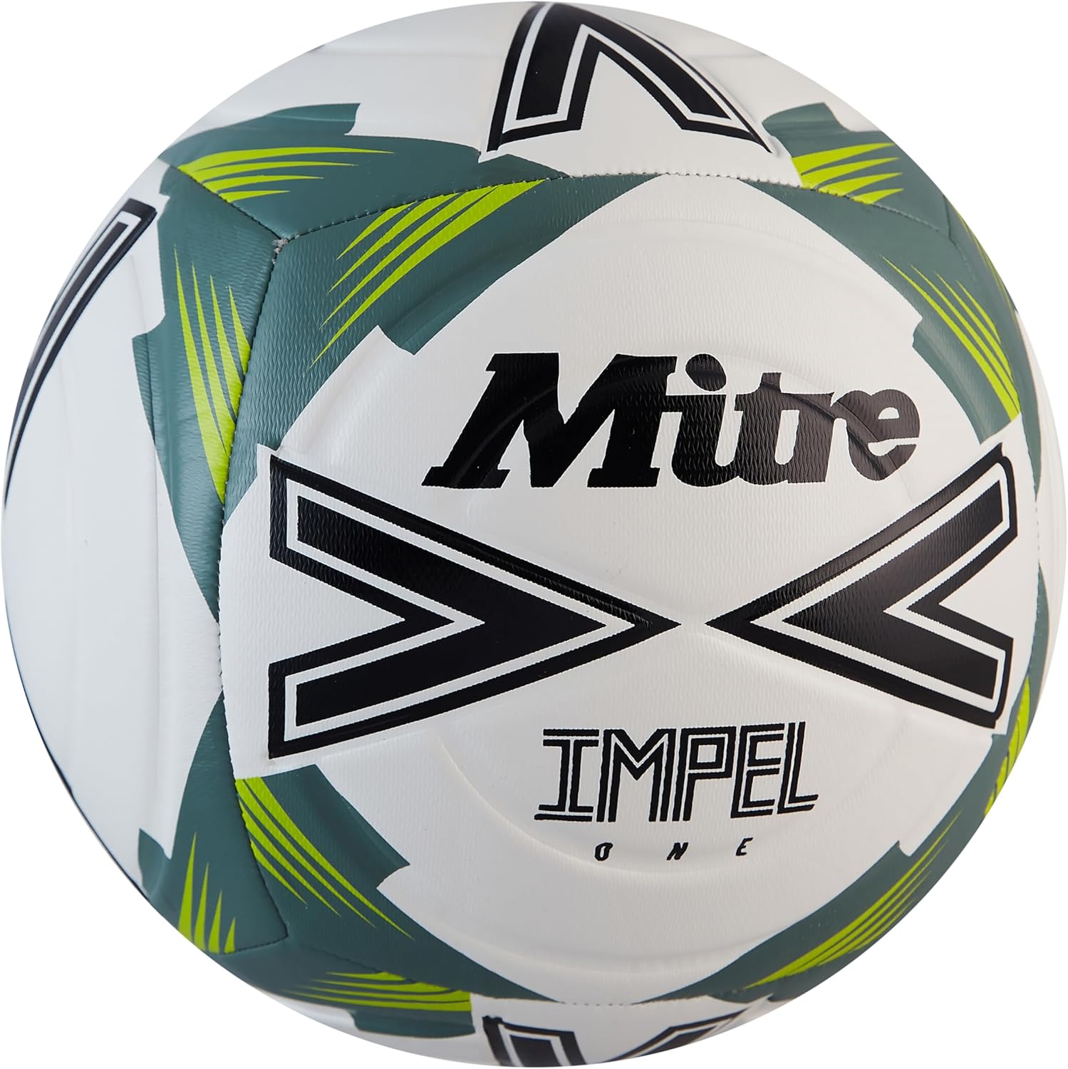 Thumbnail 2 de Mitre Impel One 24 Football – White/Black/Sage Leaf (3)