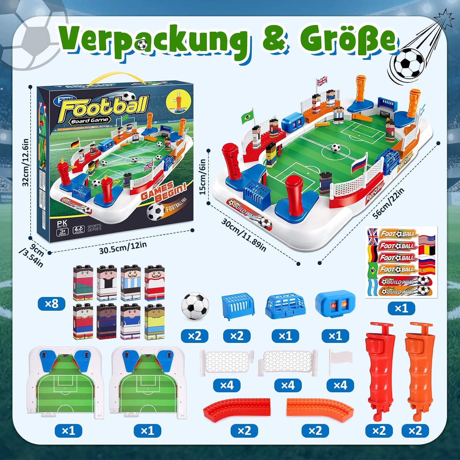Thumbnail 4 de Tischkicker Kinder Spielzeug Fußball