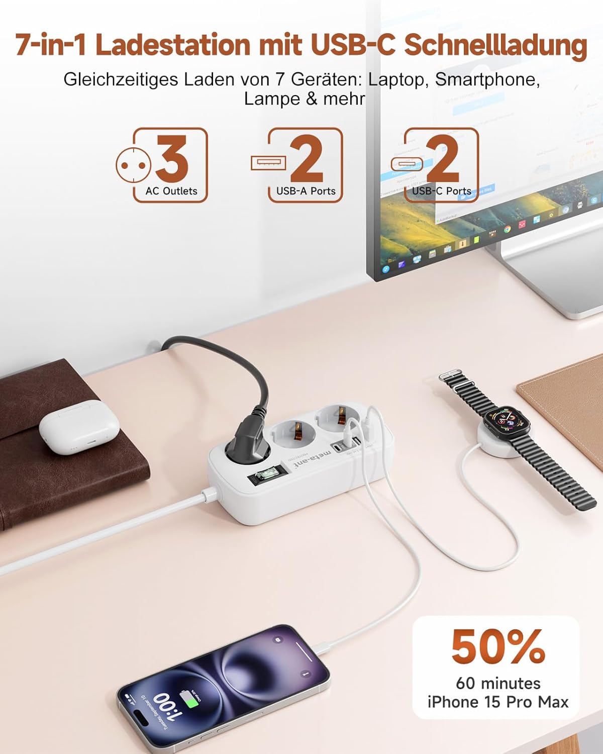 Thumbnail 2 de MetaAnt Typ G Reiseadapter 7-in-1