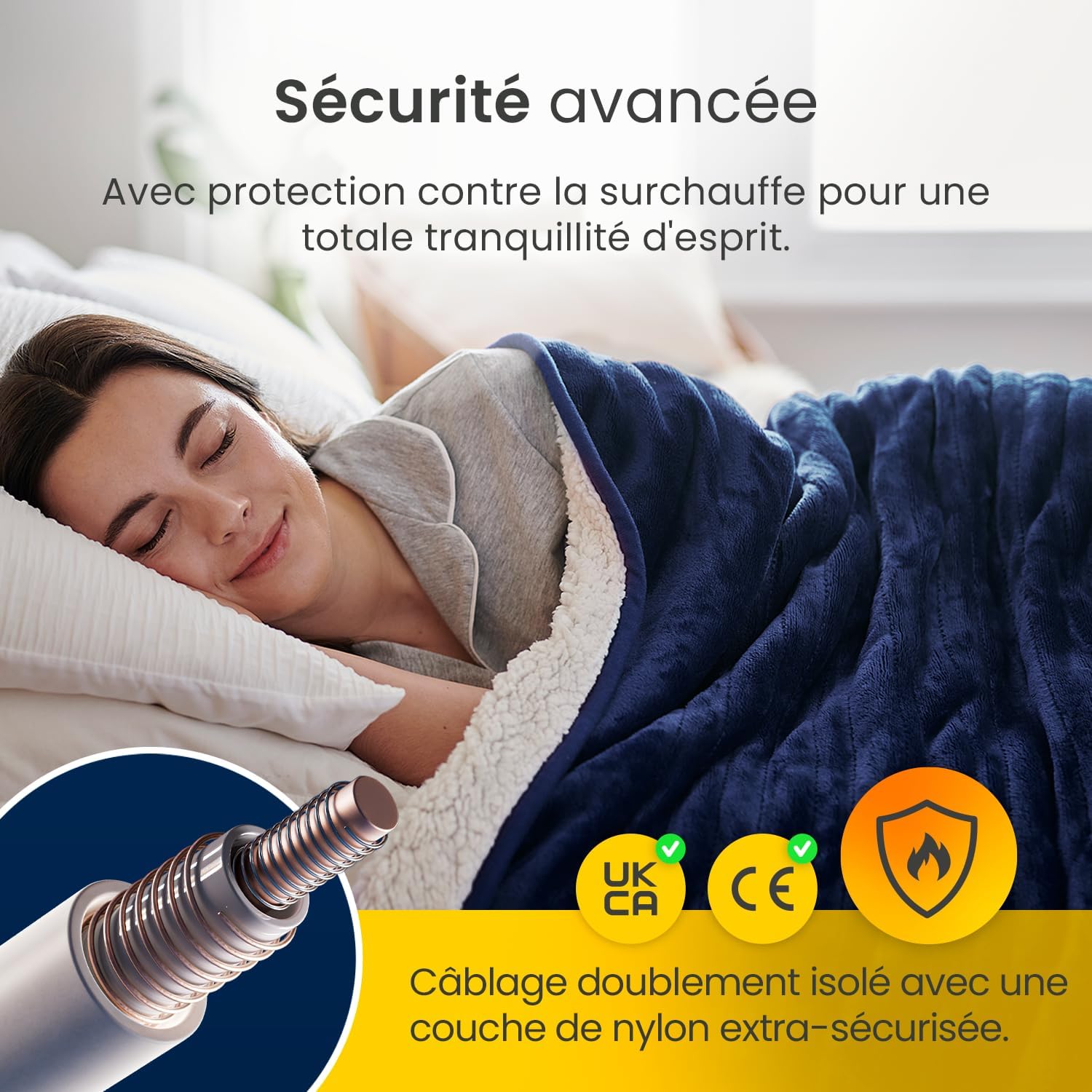 Thumbnail 5 de Cosi Home CH-HT-06N-EU elektrische deken 180 x 130 cm, omkeerbaar