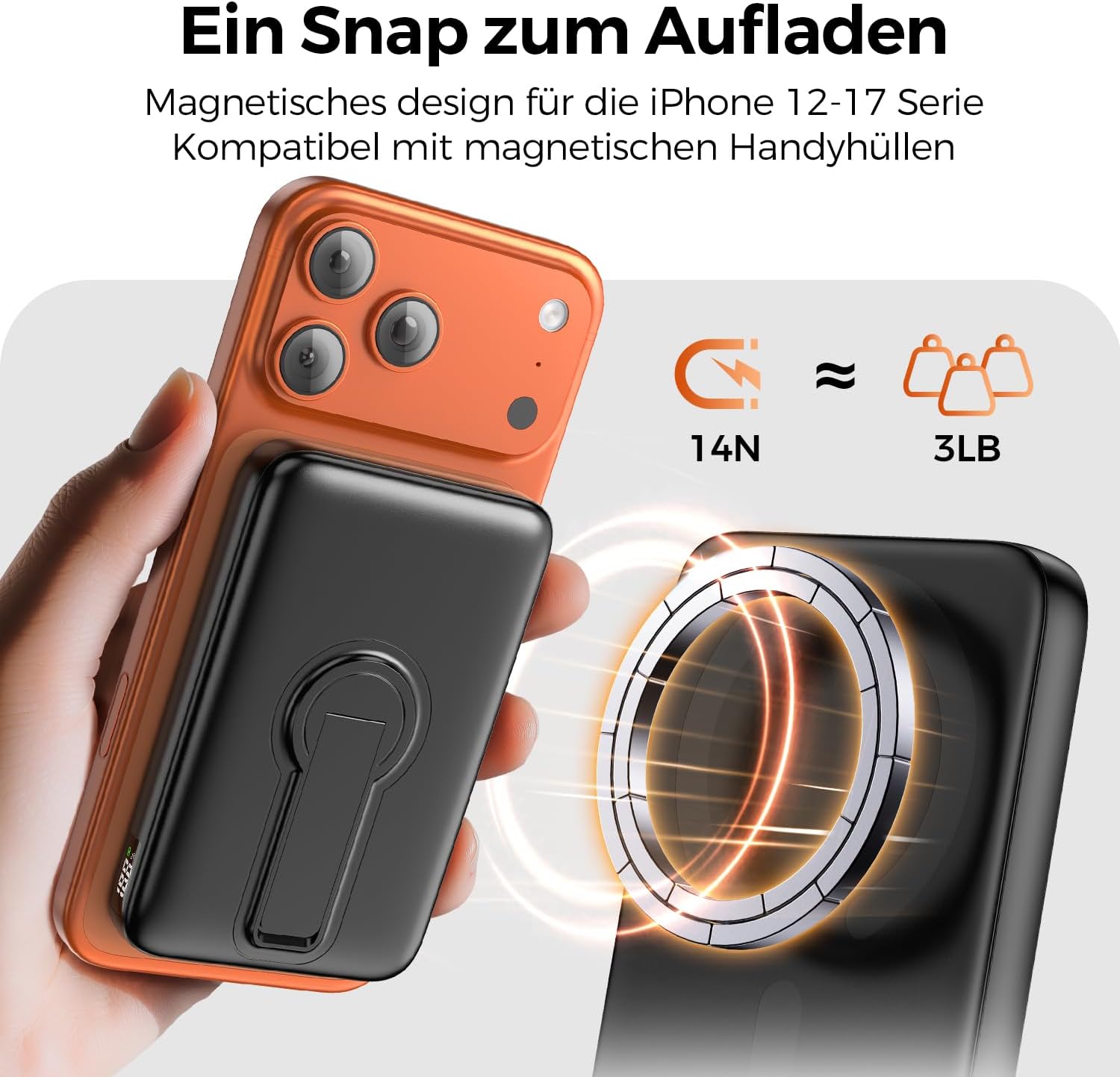 Thumbnail 1 de Magnetische Power Bank 12000mAh