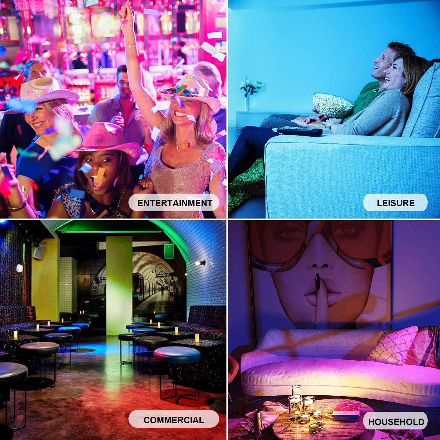 Thumbnail 6 de HYDONG Colour Changing Bulb B22 10W Dimmable (RGBW) with 21-key Remote