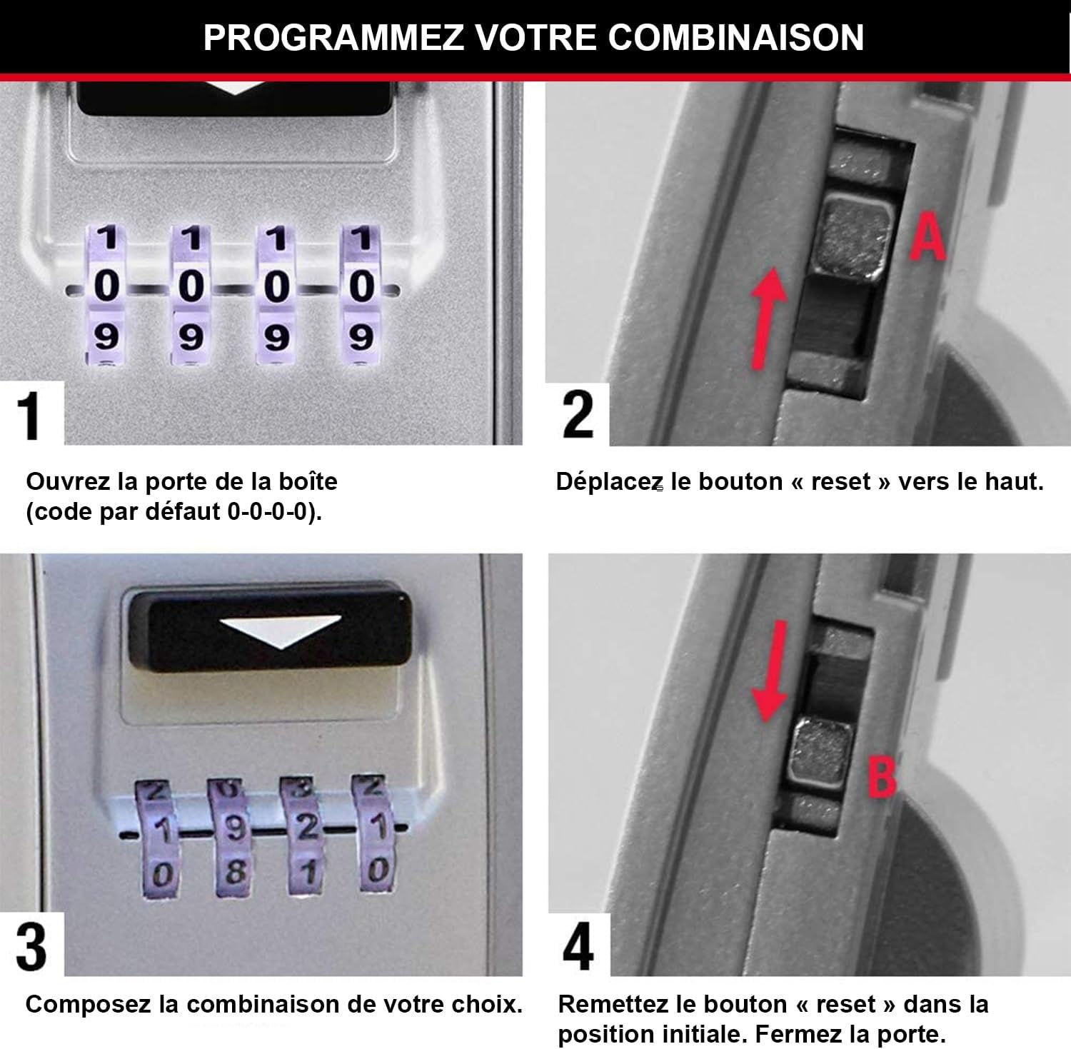 Thumbnail 6 de MASTER LOCK Boîte à clés sécurisée rétroéclairée 5425EURD – Fixation murale