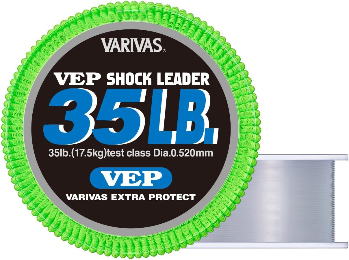 Detalle de バリバス VEP ナイロンショックリーダー 50m 10号・35lb ブラックバス向け