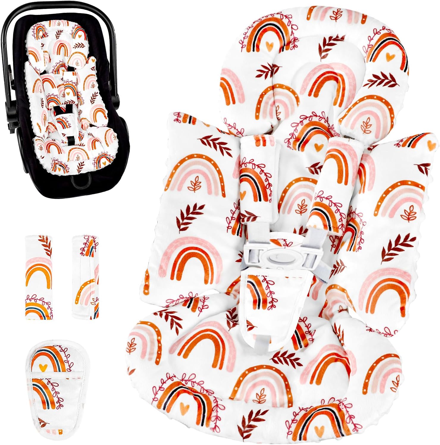 Detalle de Pea Pod infant car seat insert, reversible