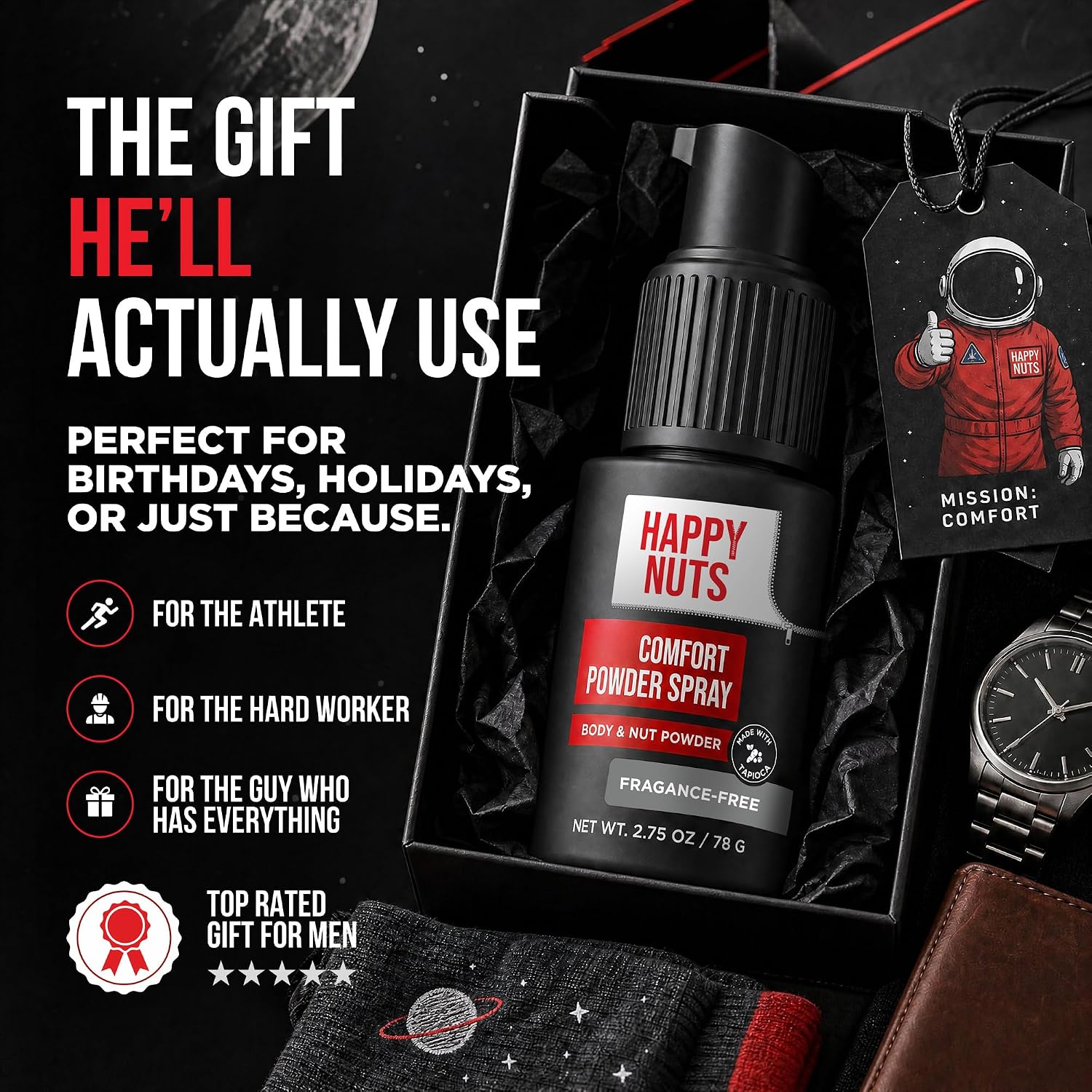 Thumbnail 2 de HAPPY NUTS Comfort Powder Spray Deodorant for Men