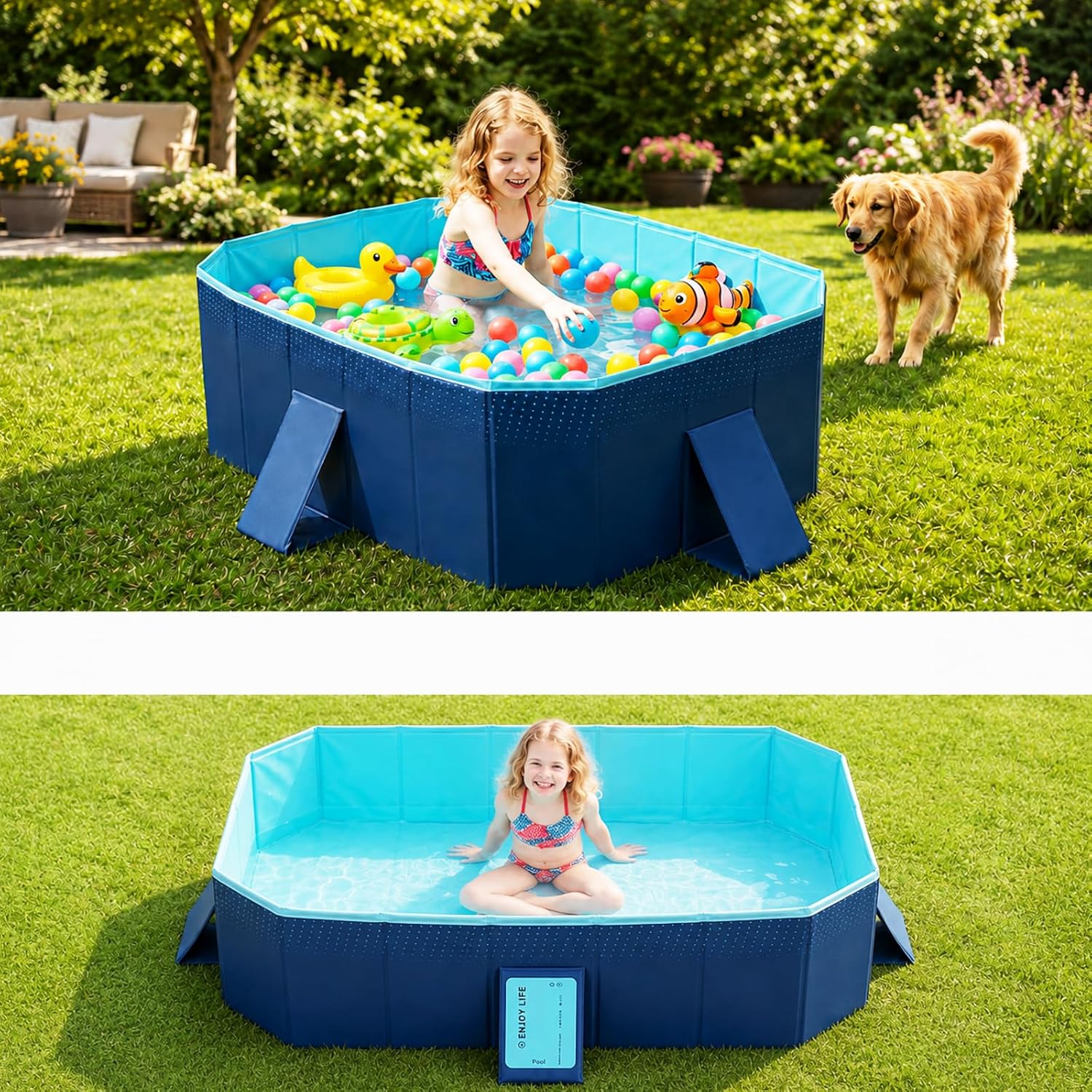 Detalle de Japard Foldable Above-Ground Pool 61-Inch