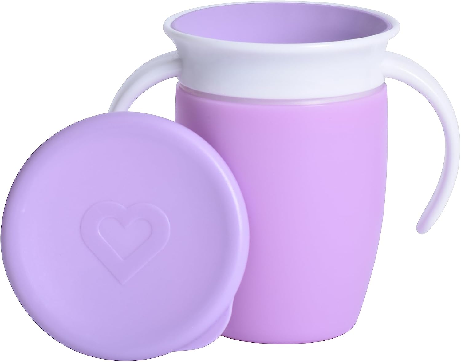 Detalle de Munchkin FDMU41678L ハンドル付きミラクルカップ パステルパープル 207ml・360度飲み・食洗機対応