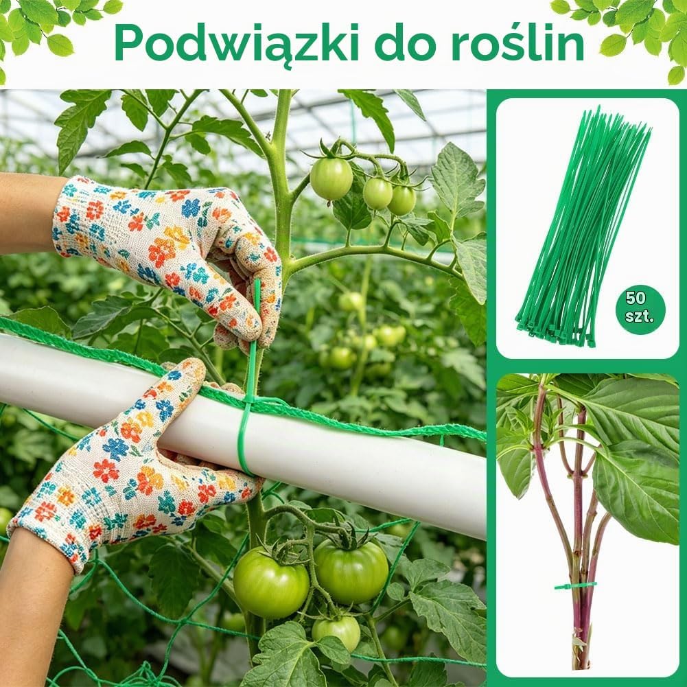 Detalle de OFFCUP 6311840 siatka ogrodowa 4 × 2 m z oczkami 10 × 10 cm