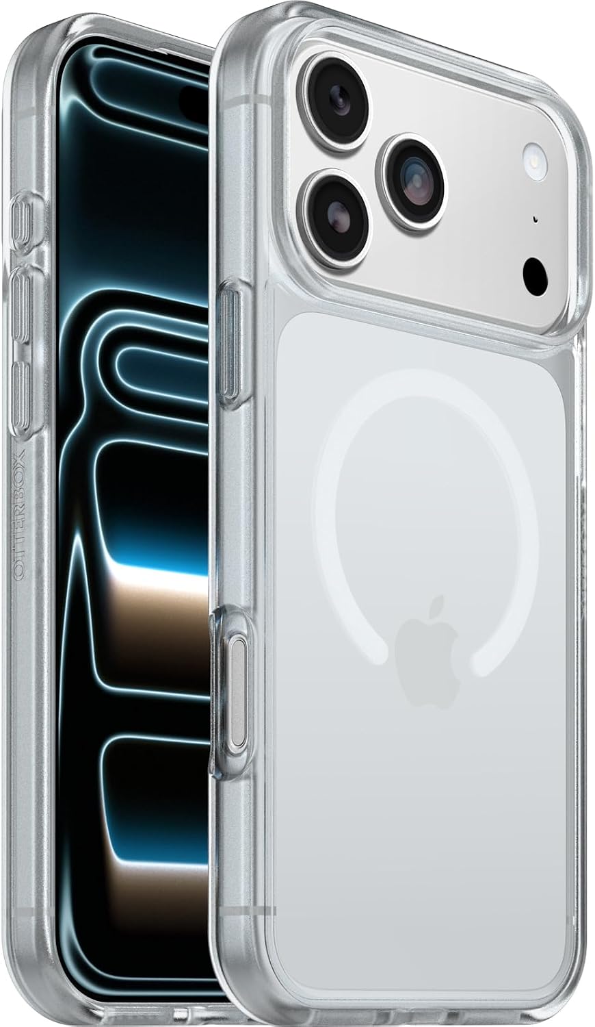 Thumbnail 5 de OtterBox React Series MagSafe-skal för iPhone Air, klart/rosa med upphöjda kanter