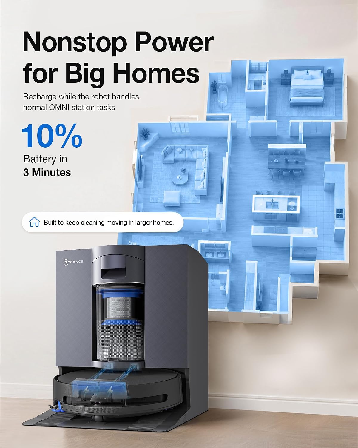 Detalle 1 de ECOVACS Robot Vacuum and Mop X11S