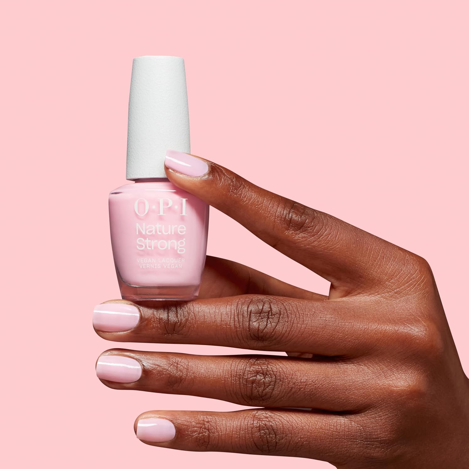 Thumbnail 3 de OPI Nature Strong Blossom Into Awesome Baby Pink Crème nail polish (15ml) – high-shine, up to 7 days