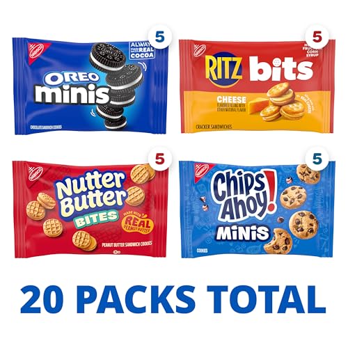 Detalle 2 de Nabisco Snacks Variety Pack: 20-Pack of Oreo Minis, Nutter Butter Bites, Chips Ahoy! Minis, and Ritz Bits