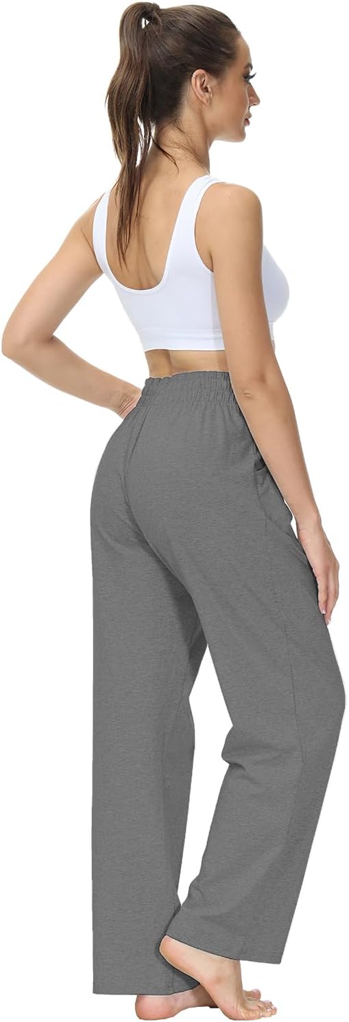 Thumbnail 3 de HMIYA Jogginghose Damen aus Baumwolle (95% Baumwolle, 5% Elasthan) mit Taschen und geradem Bein