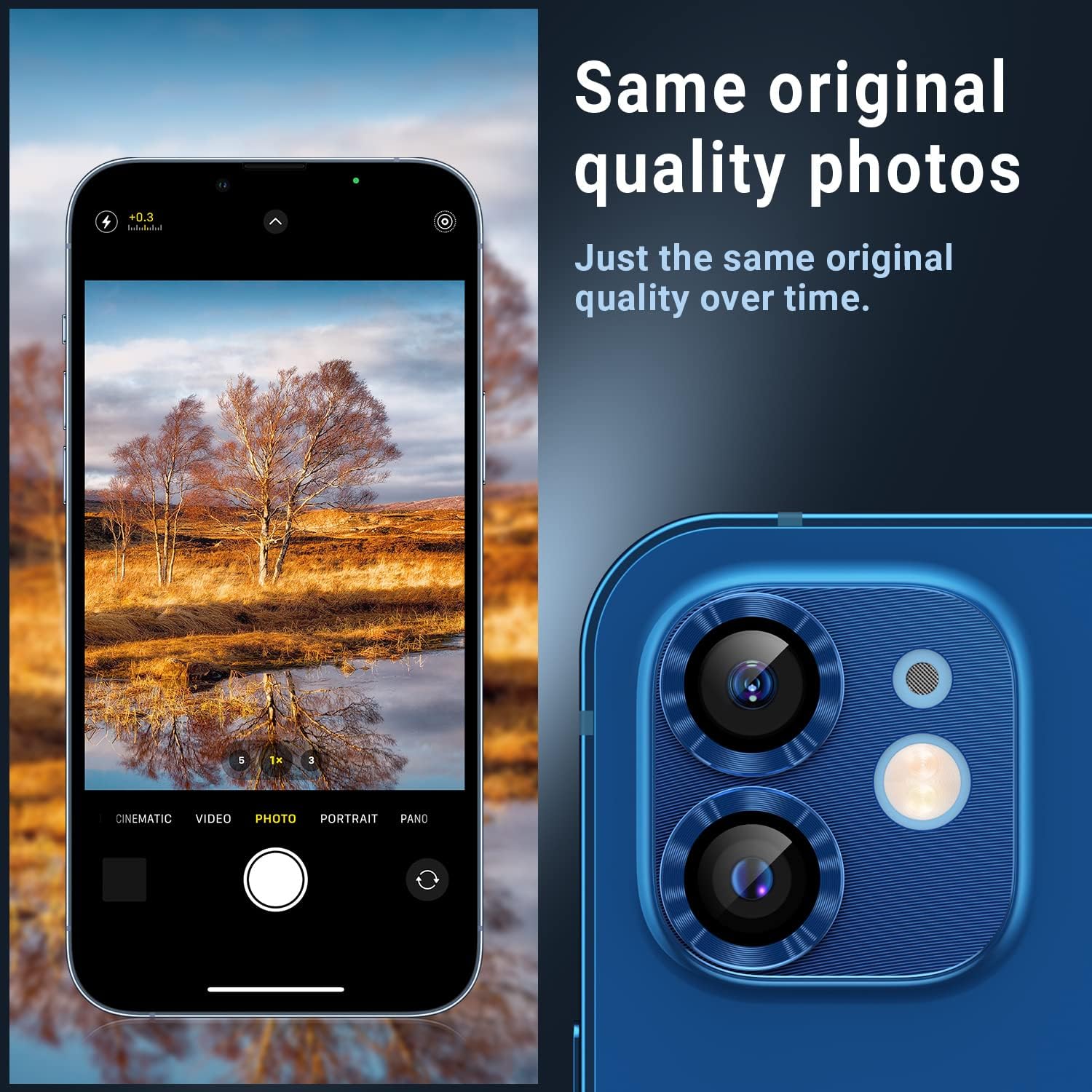 Detalle 2 de AFARER iPhone 12 mini Kameraschutz Folie 2-teilig